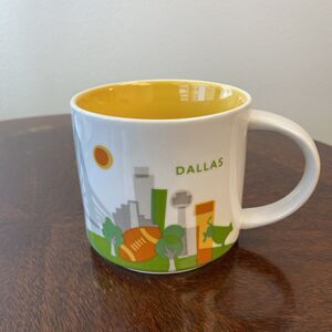 Starbucks DALLAS You Are Here Collection Coffee Mug Cup 14oz - Clean Condition